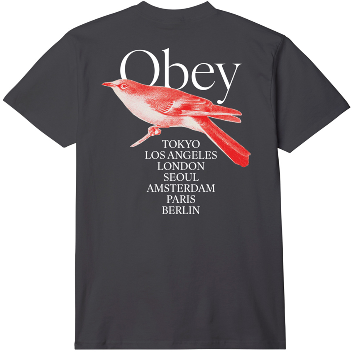 Obey Bird T-Shirt Black Obey Bird T-Shirt Black