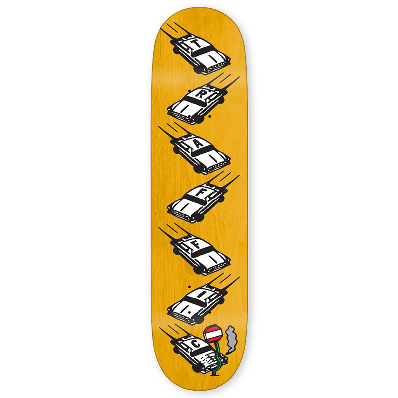 Traffic Fender Bender Skateboard Deck 8.0