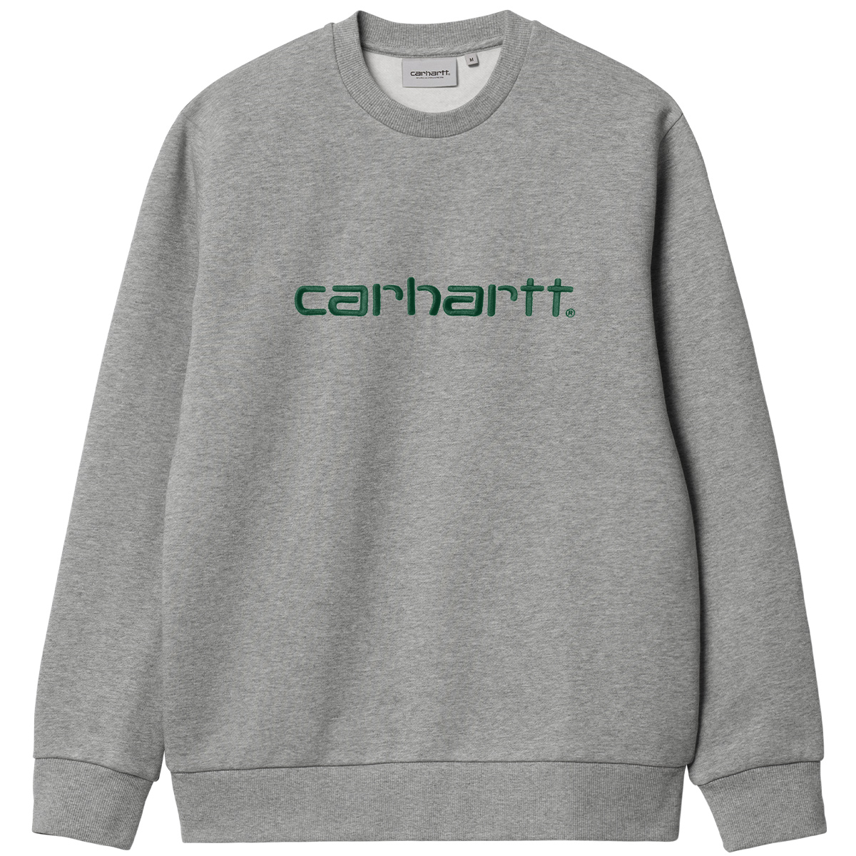 Carhartt WIP Carhartt Sweater Grey Heather/Chervil Carhartt WIP Carhartt Sweater Grey Heather/Chervil