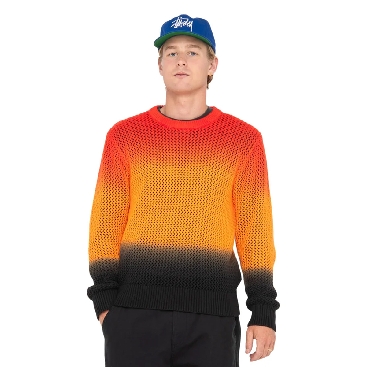 Stussy Pig. Dyed Loose Gauge Sweater Lava | Skatestore