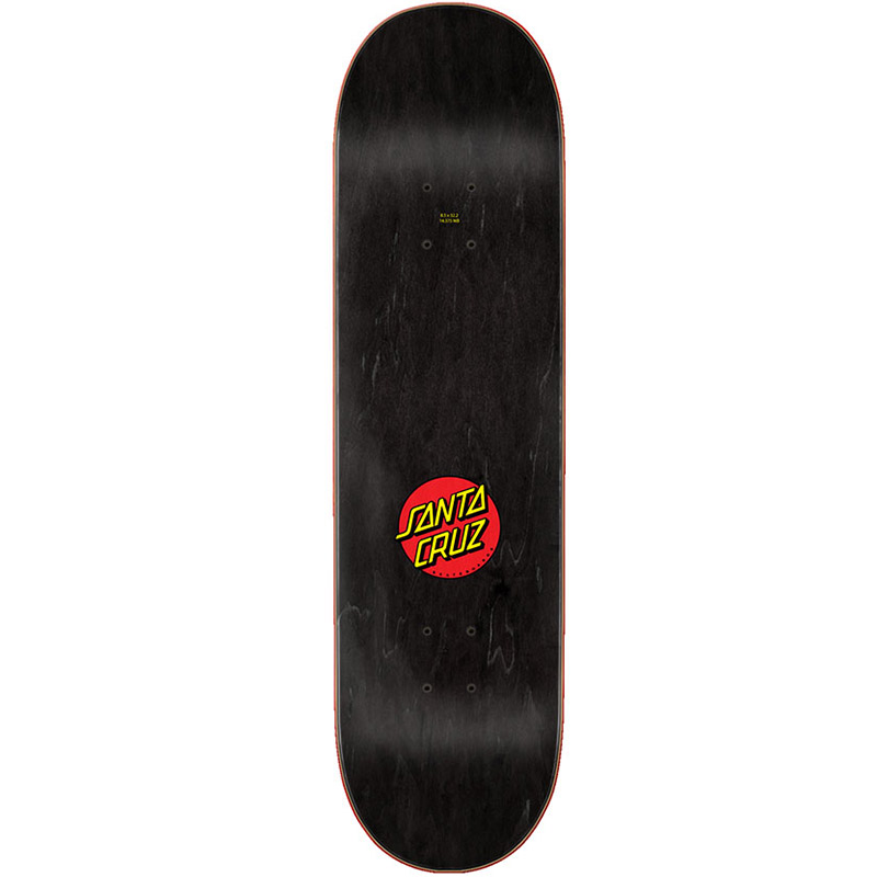 Santa Cruz Classic Dot Skateboard Deck Black 8.25 Santa Cruz Classic Dot Skateboard Deck Black 8.25
