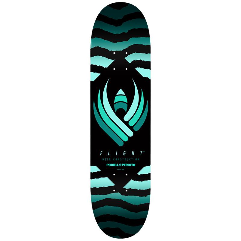 Powell Peralta Flight Safari Teal Skateboard Deck Shape 248 8.25 Powell Peralta Flight Safari Teal Skateboard Deck Shape 248 8.25