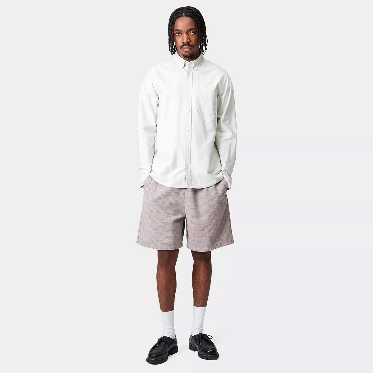 Carhartt WIP Gellar Short Gellar Stripe Multicolor Rinsed Carhartt WIP Gellar Short Gellar Stripe Multicolor Rinsed