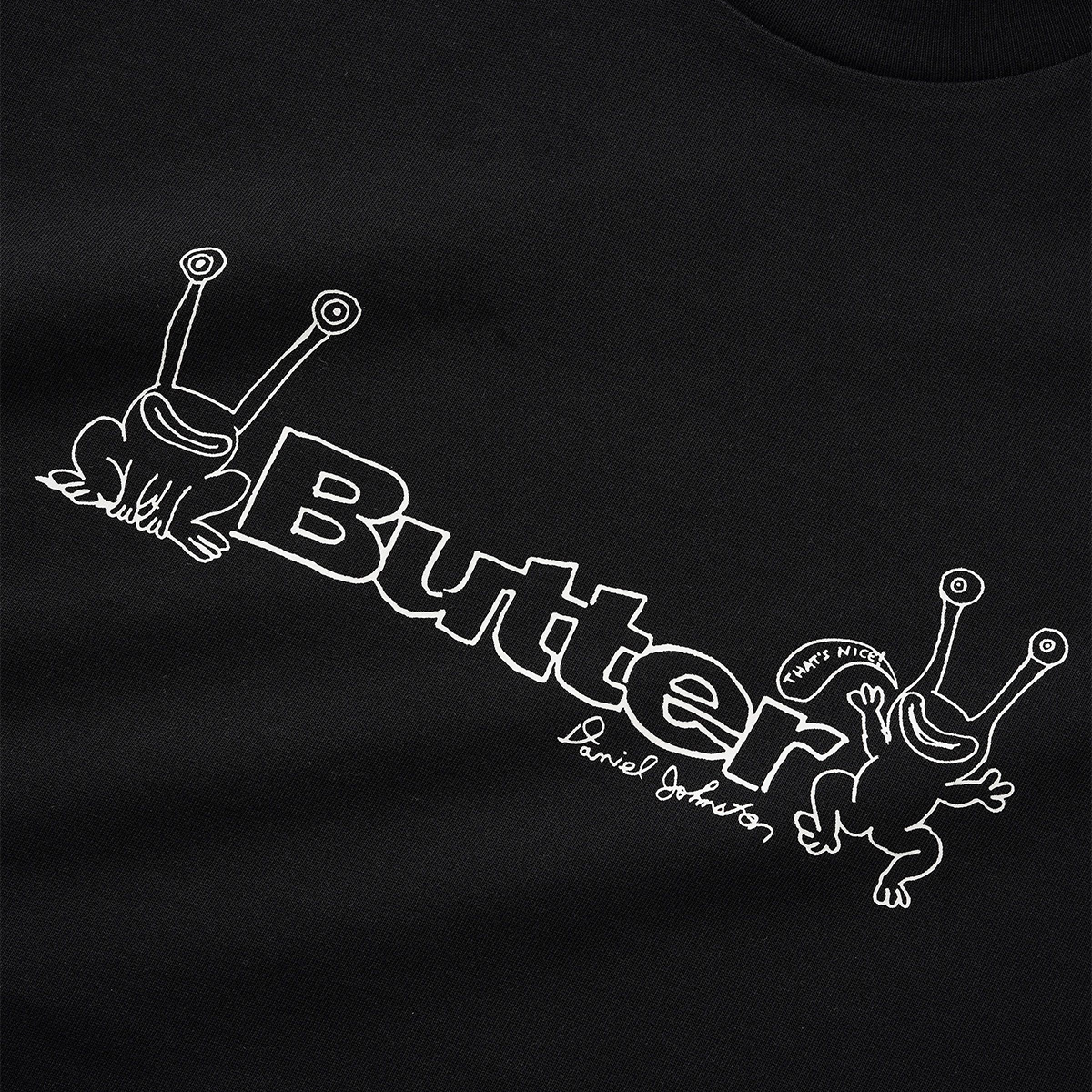 Butter Goods x Daniel Johnston Frog Logo T-shirt Black