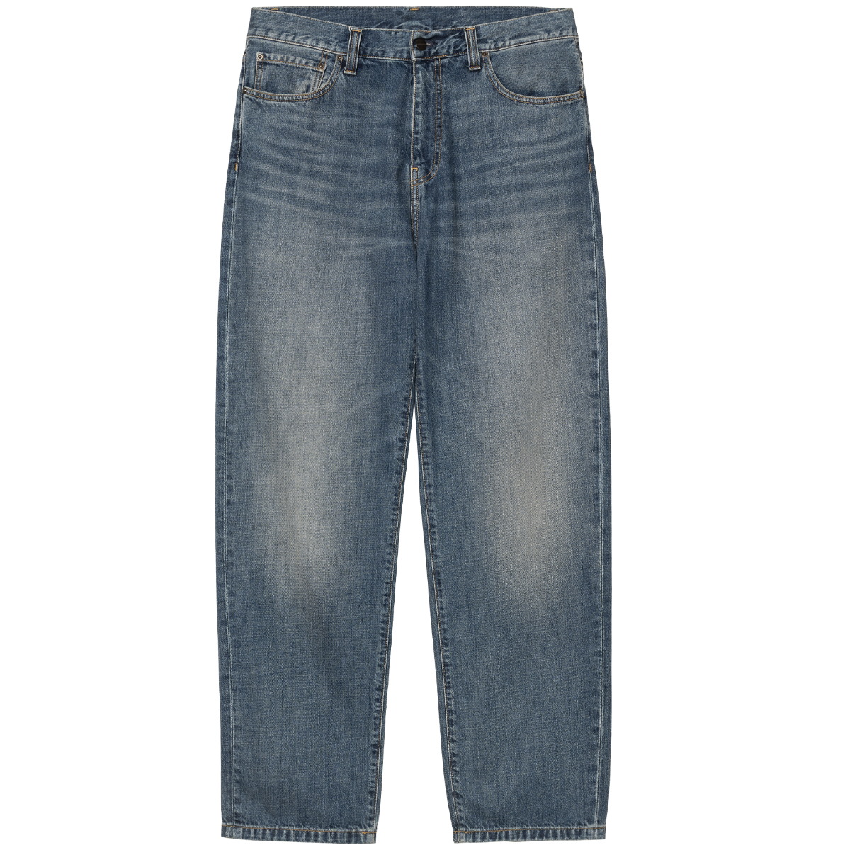 Carhartt WIP Aaron Pant Blue Dark Used Wash