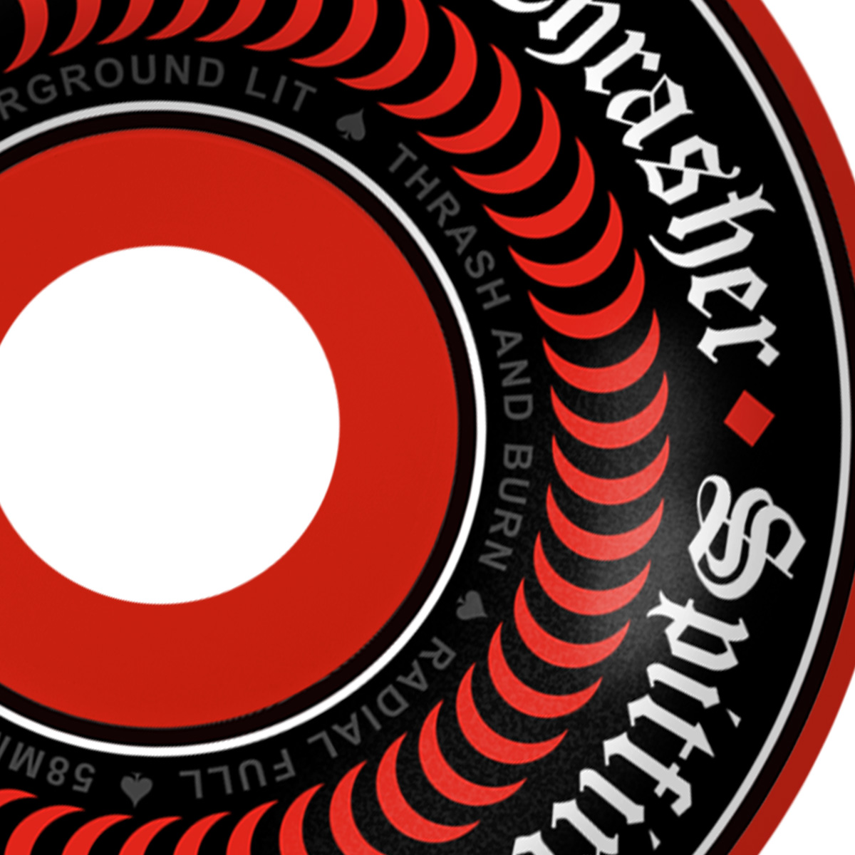 Spitfire x Thrasher Formula Four Oath Radial Full Wheels Red 99D 58mm Spitfire x Thrasher Formula Four Oath Radial Full Wheels Red 99D 58mm
