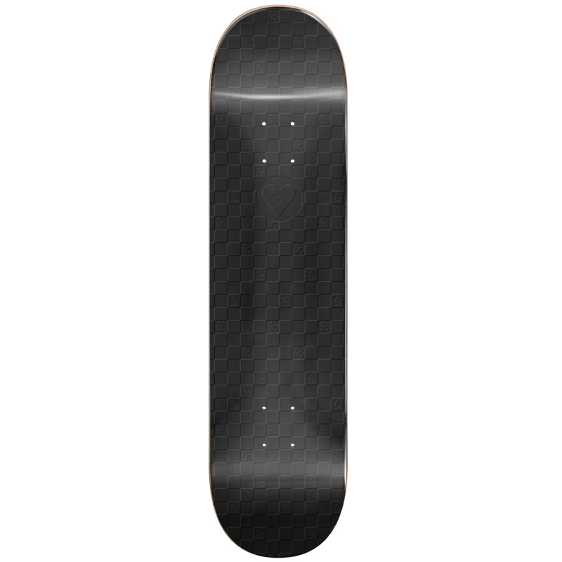 Heart Supply Cosmic Checkerboard Pearlescent Black with Embossed Art Deck 8.25 Heart Supply Cosmic Checkerboard Pearlescent Black with Embossed Art Deck 8.25