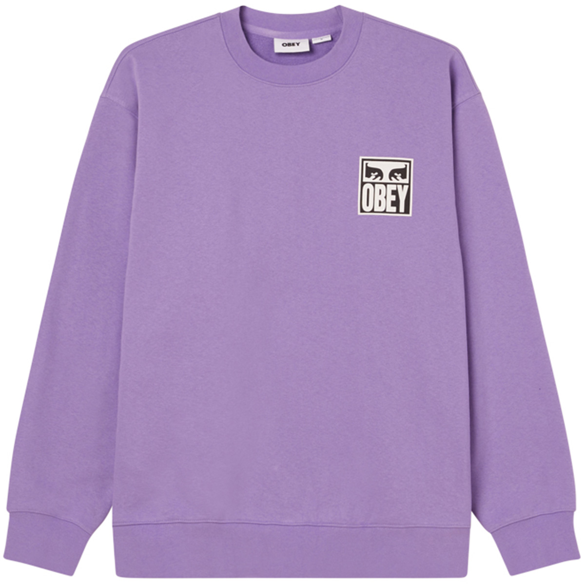 Obey Eyes Icon Crewneck Sweater Paisley Purple Obey Eyes Icon Crewneck Sweater Paisley Purple
