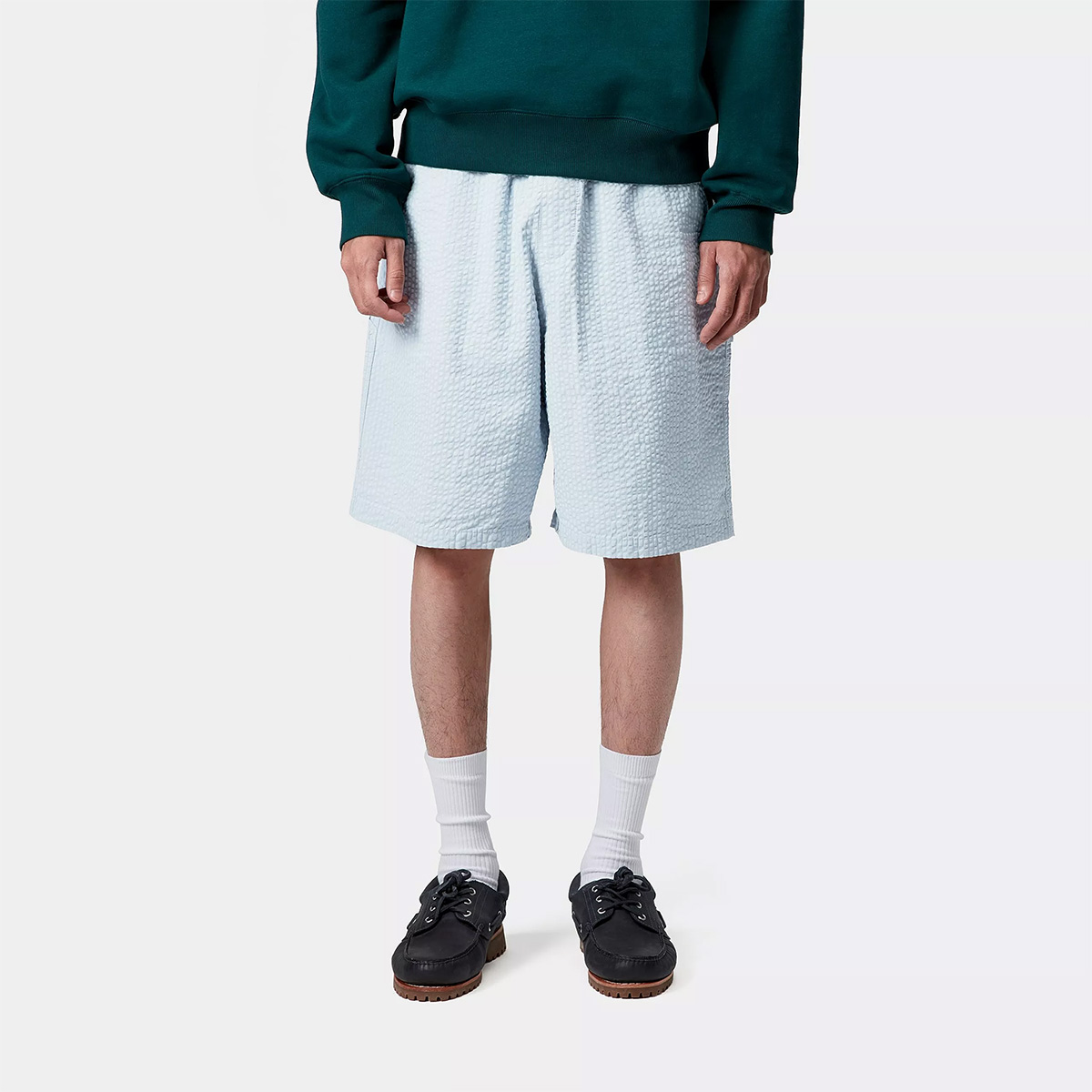 Carhartt WIP Toland Short Toland Stripe Blue Fog Carhartt WIP Toland Short Toland Stripe Blue Fog