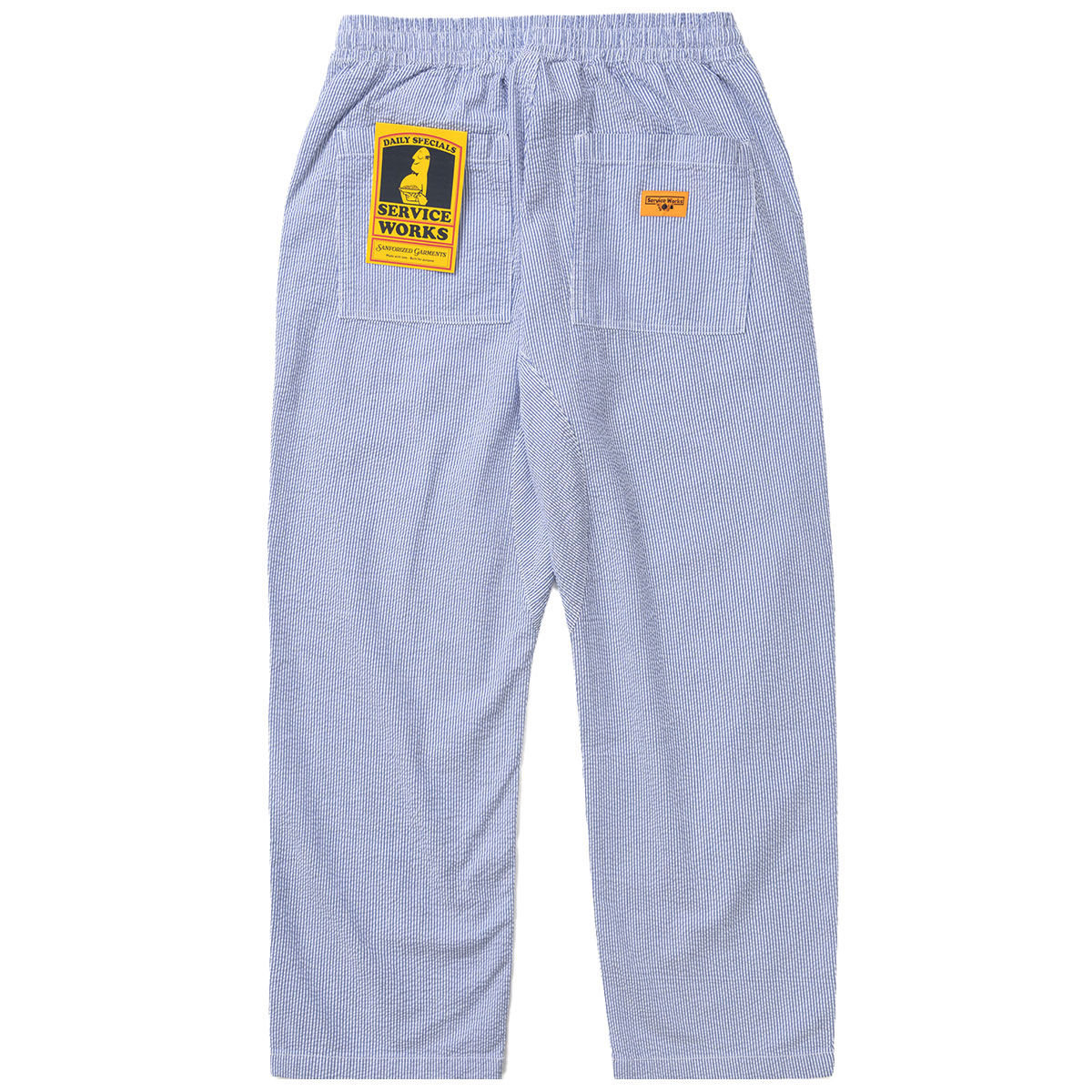 Service Works Seersucker Chef Pant Navy Stripe
