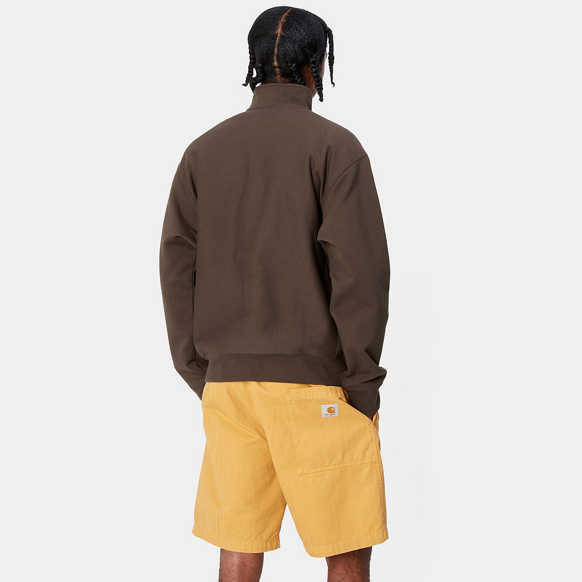 Carhartt WIP Half Zip American Script Sweater Tobacco Carhartt WIP Half Zip American Script Sweater Tobacco