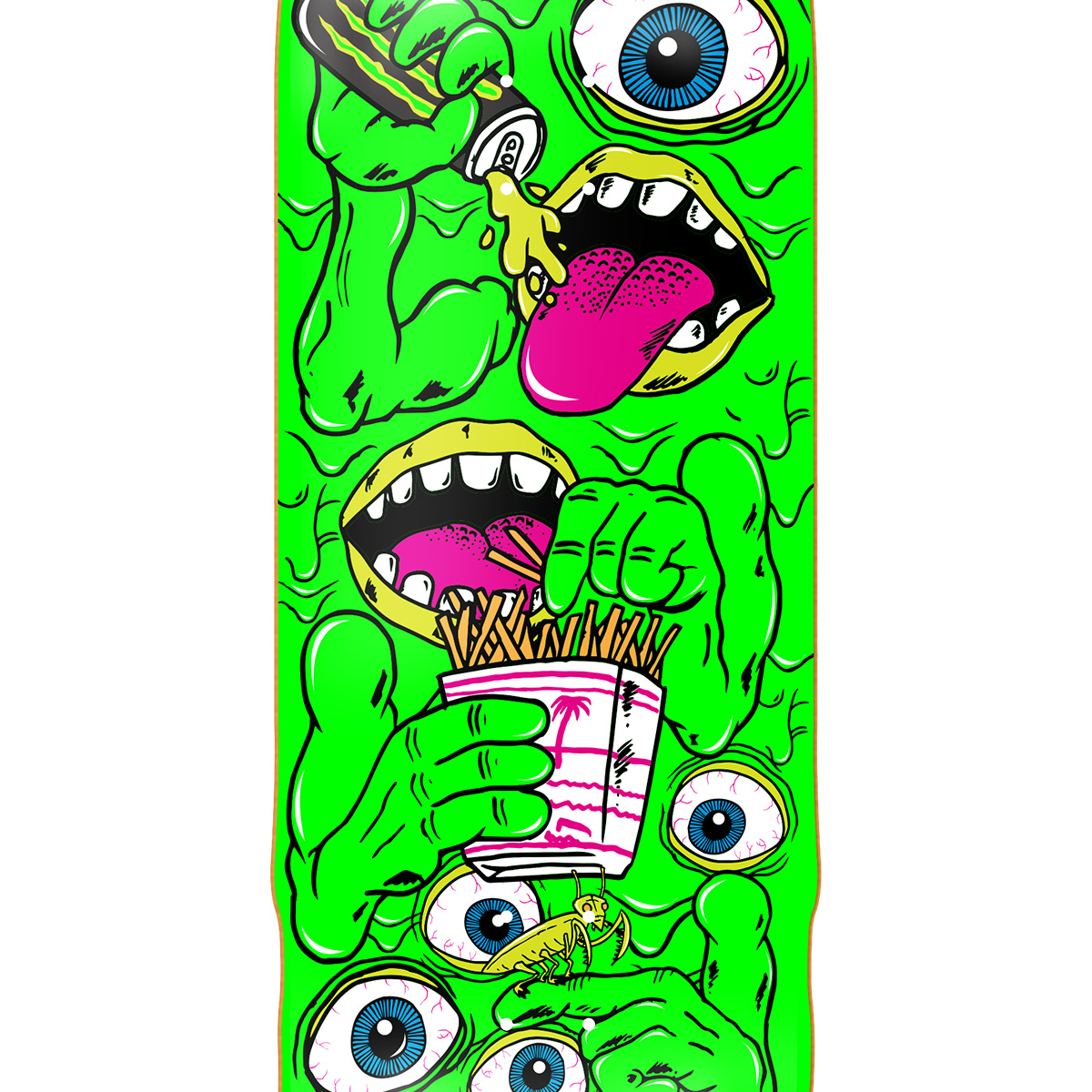 Heroin Swampy Mutate Or Die Skateboard Deck 10.2