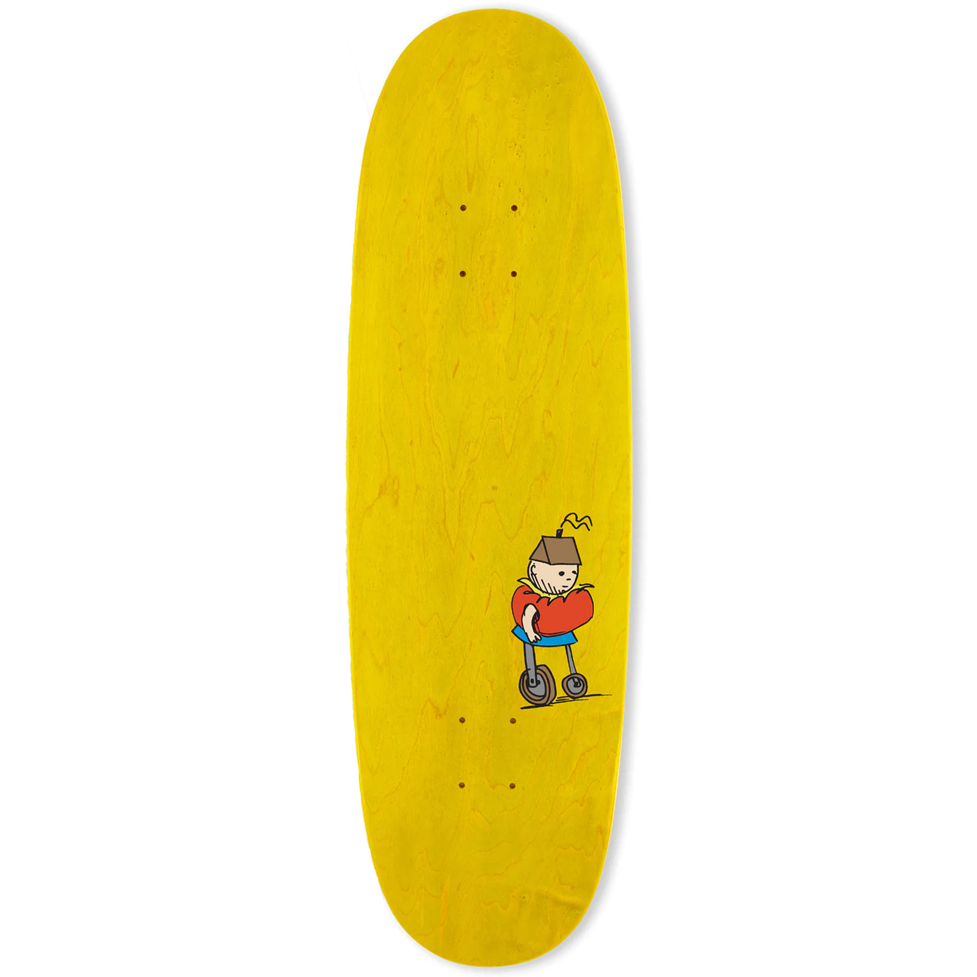 The Heated Wheel People Mover Egg Shape Skateboard Deck 9.25 The Heated Wheel People Mover Egg Shape Skateboard Deck 9.25