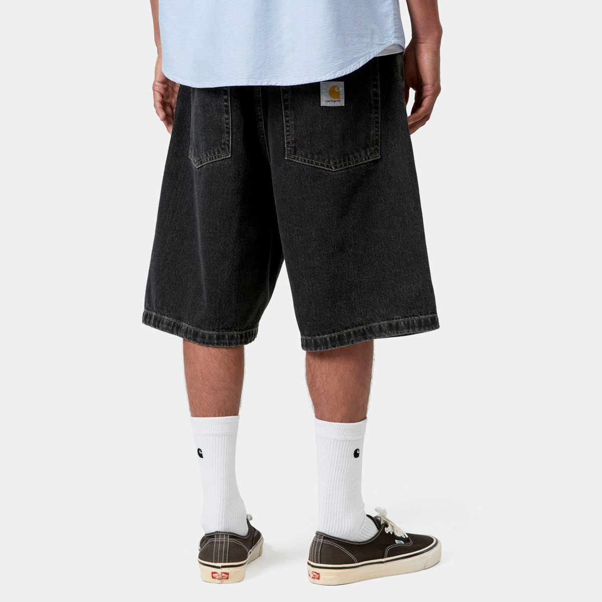 Carhartt WIP BRANDON SHORT M ブラック Carhartt WIP Brandon Short Black Stone Washed | Skatestore
