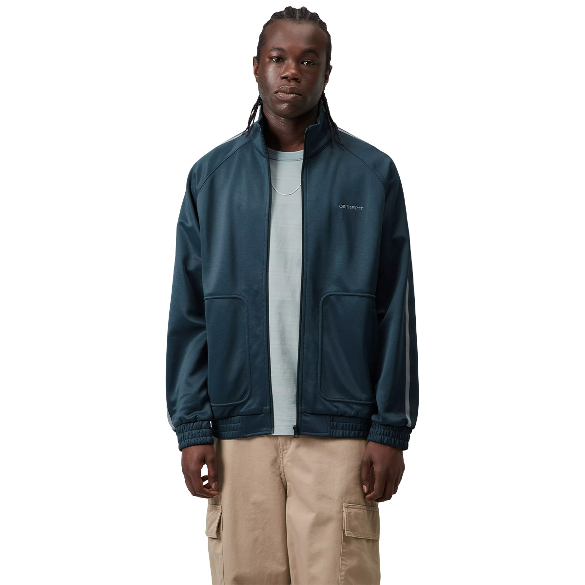 Carhartt WIP Bolar Sweater Jacket Blue River/Mirror