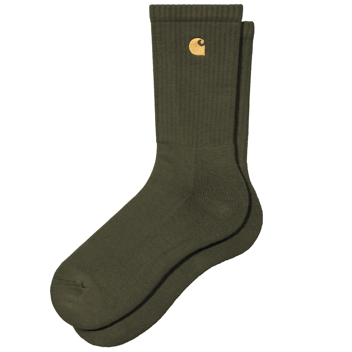 Carhartt WIP Chase Socks Olive/Gold Carhartt WIP Chase Socks Olive/Gold