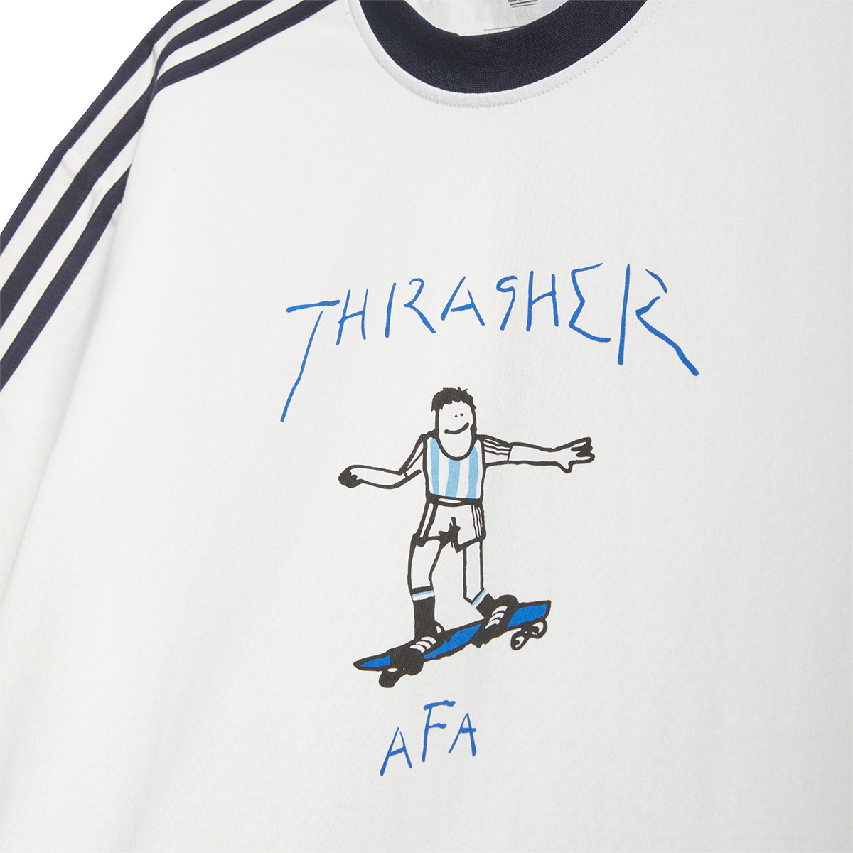 Adidas x Thrasher x AFA Gonz Ringer T-Shirt Core White