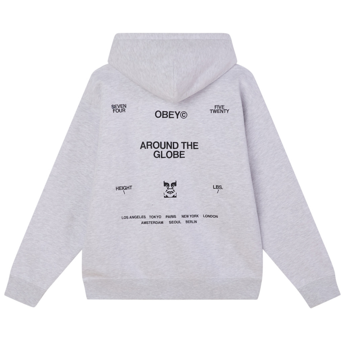 Obey Business Hooded Sweater Ash Grey Obey Business Hooded Sweater Ash Grey