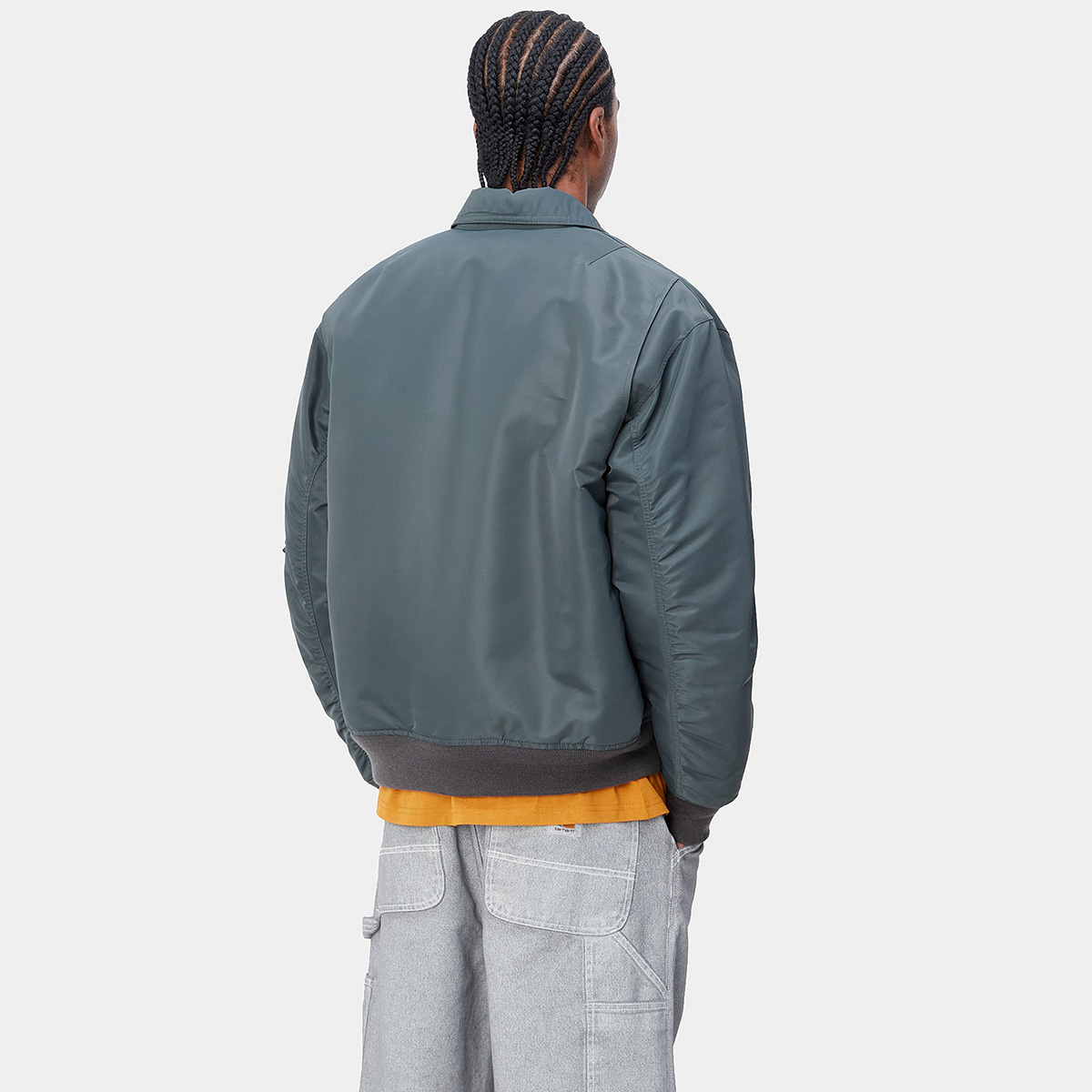 Carhartt WIP Olten Bomber Jacket Ore/Smoke Green Carhartt WIP Olten Bomber Jacket Ore/Smoke Green