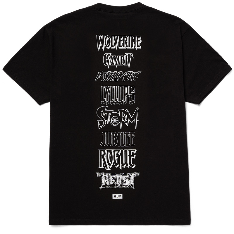 HUF X X-Men Mutant Mayhem T-Shirt Black HUF X X-Men Mutant Mayhem T-Shirt Black