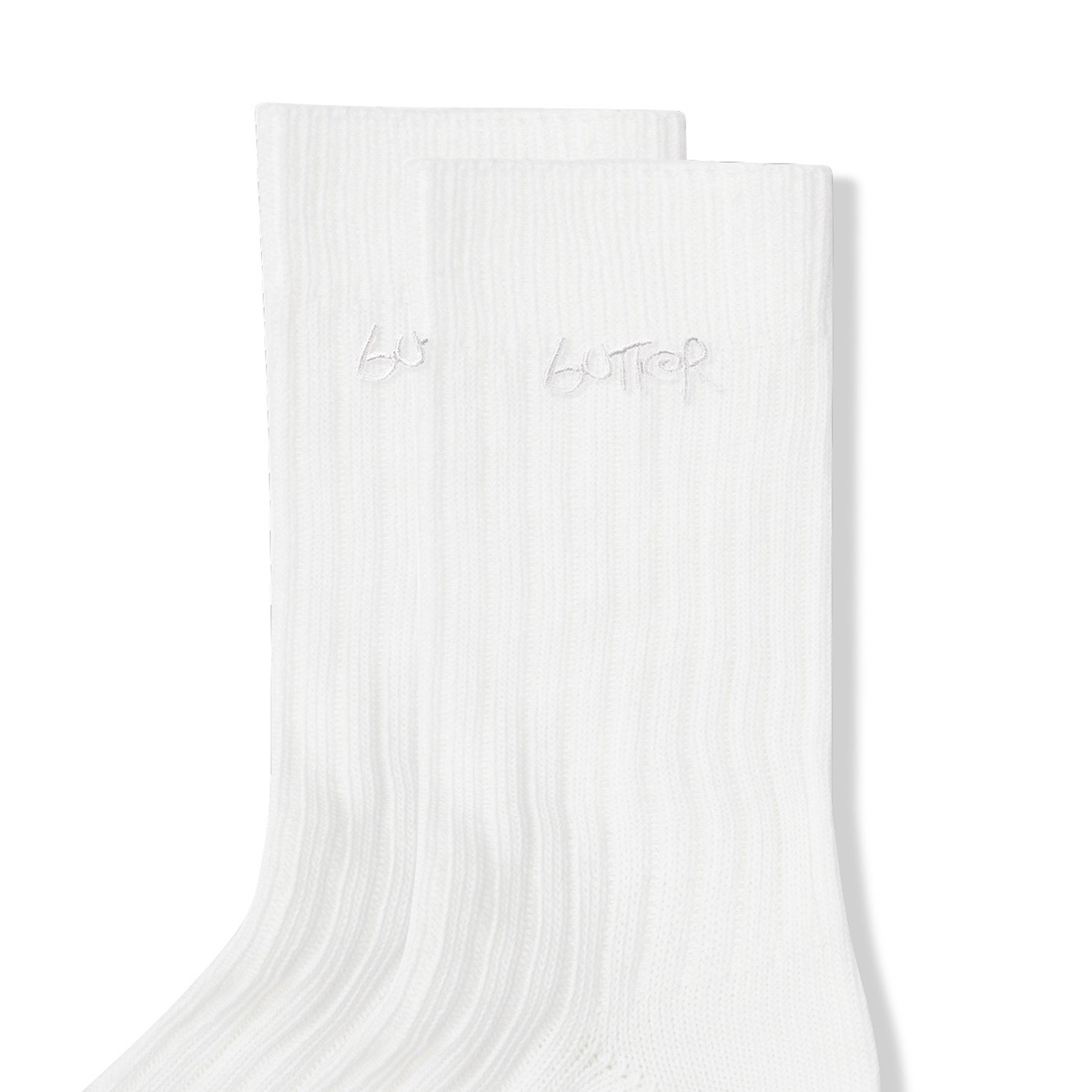 Butter Goods Mid-Cut Socks White