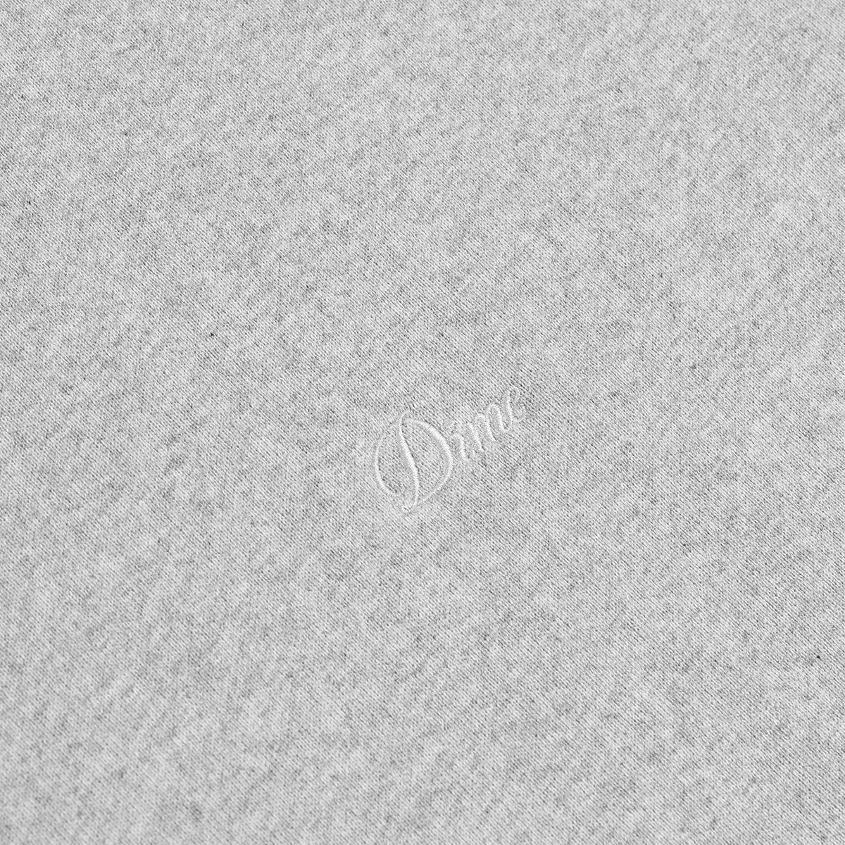 Dime Cursive Small Logo Sweater Heather Gray Dime Cursive Small Logo Sweater Heather Gray
