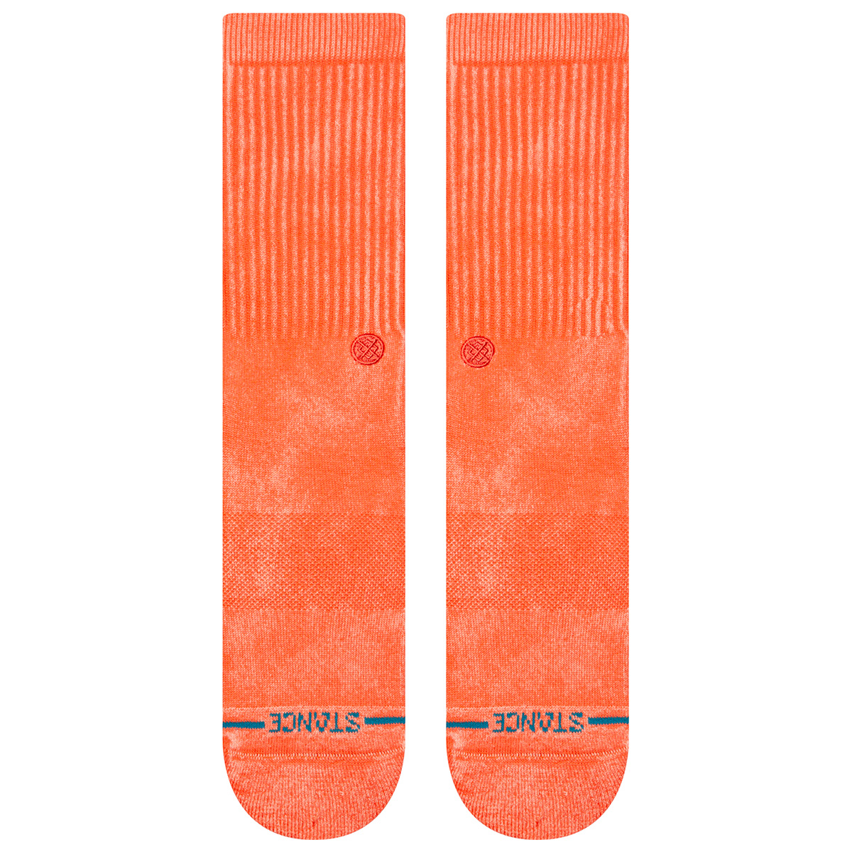 Stance Icon Dyed Crew Socks Coral
