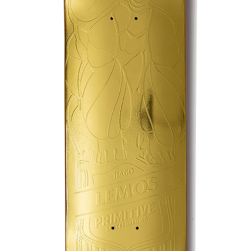 Primitive Lemos Gorilla Skateboard Deck Gold 8.25 Primitive Lemos Gorilla Skateboard Deck Gold 8.25