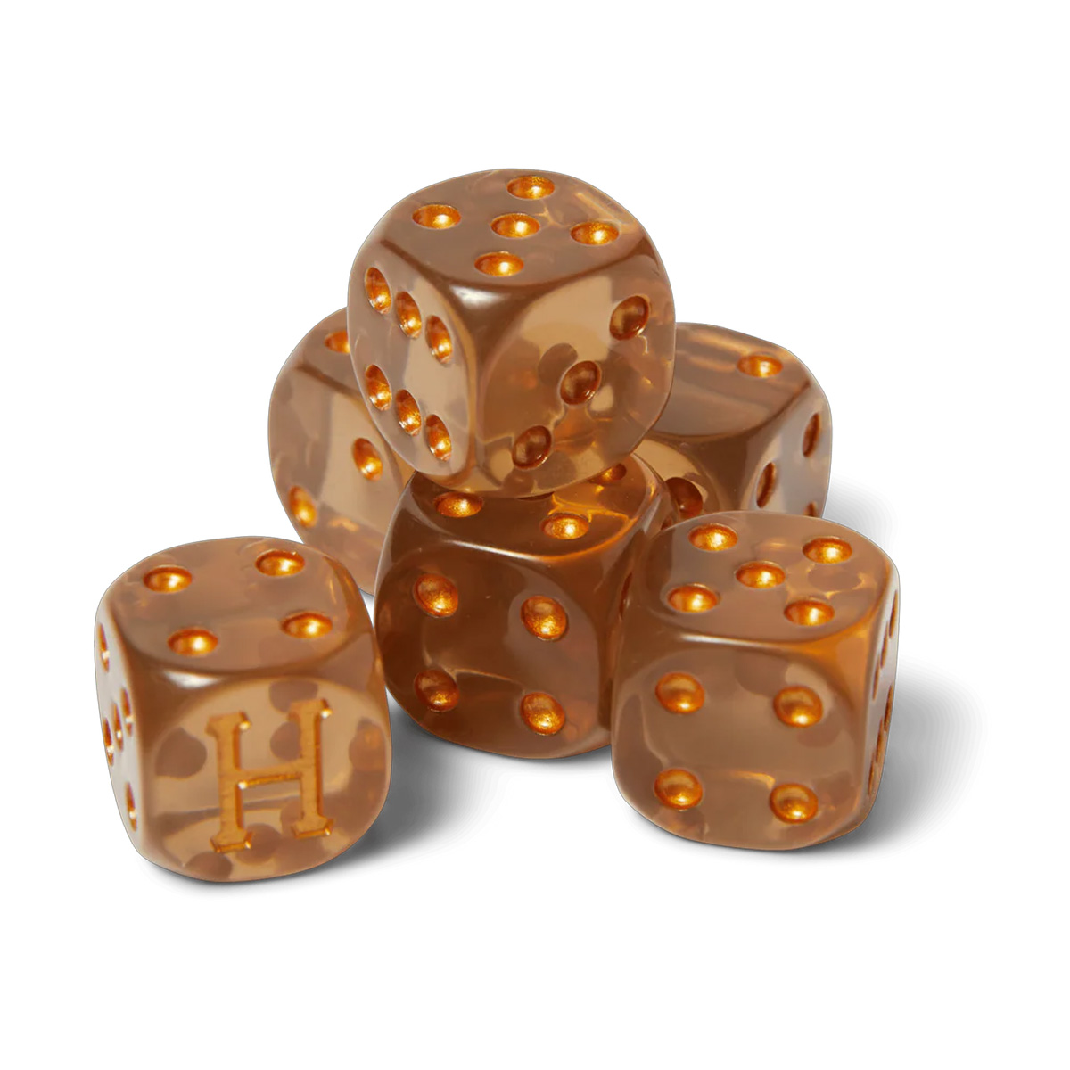 HUF Lux Dice Set Brown