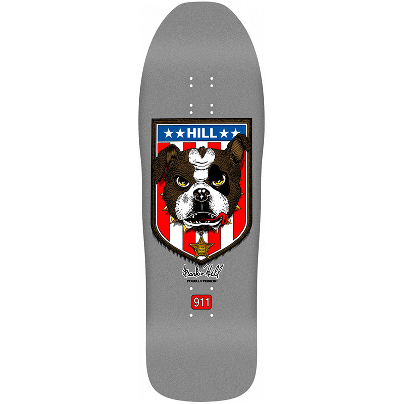 Powell Peralta Frankie Hill Bull Dog 07 Skateboard Deck Silver Shape 167 10.0 Powell Peralta Frankie Hill Bull Dog 07 Skateboard Deck Silver Shape 167 10.0