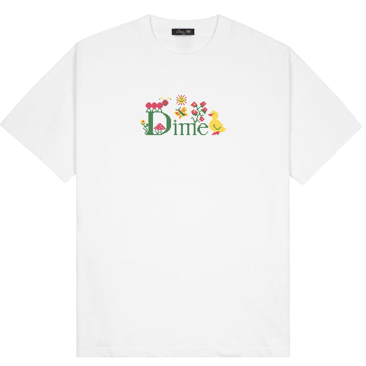 Dime Classic Cross Stitch T-Shirt White