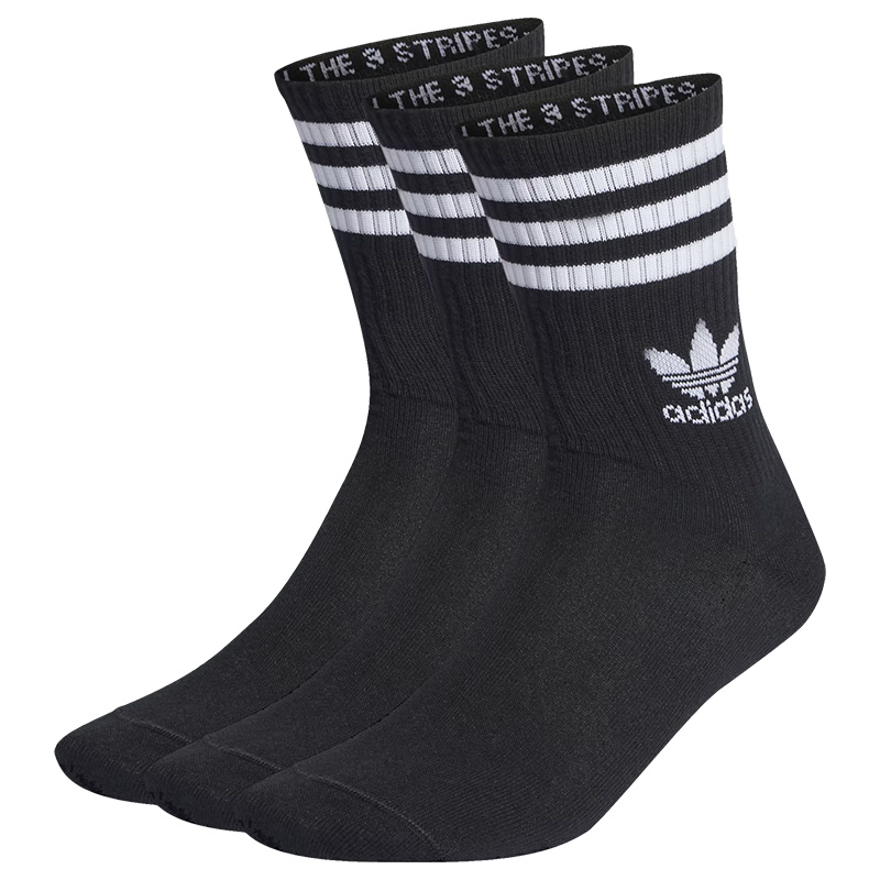 adidas Crew Socks Black 3-Pack