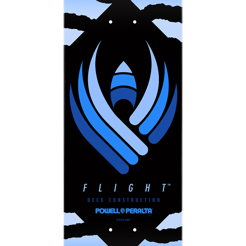 Powell Peralta Flight Safari Blue Skateboard Deck Shape 246 9.0 Powell Peralta Flight Safari Blue Skateboard Deck Shape 246 9.0