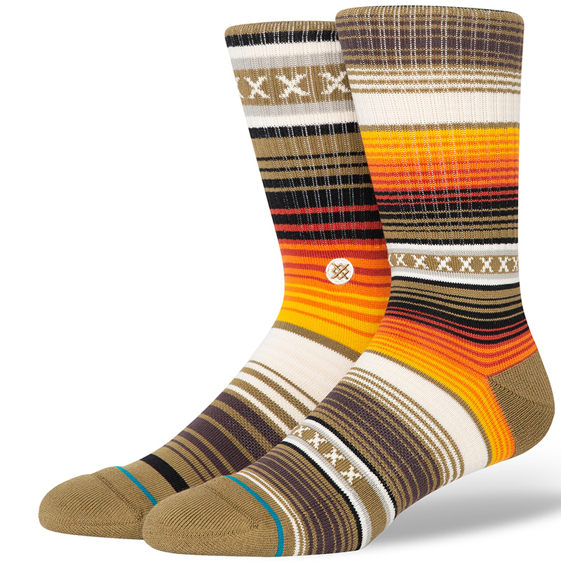 Stance Curren St Crew Socks Dark Green