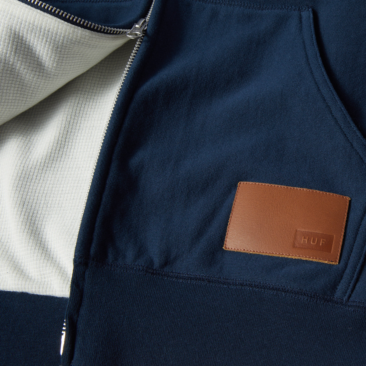 HUF Carrington Thermal Lined Fleece Sweater Navy HUF Carrington Thermal Lined Fleece Sweater Navy