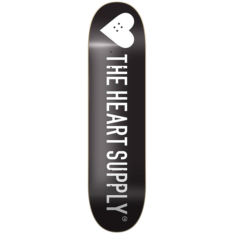The Heart Supply Strong Deck Black 8.25