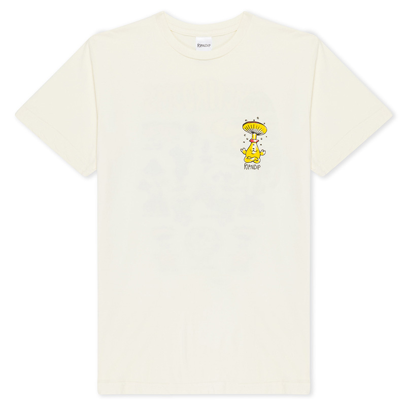 RIPNDIP Know Ur Shrooms T-Shirt Natural RIPNDIP Know Ur Shrooms T-Shirt Natural