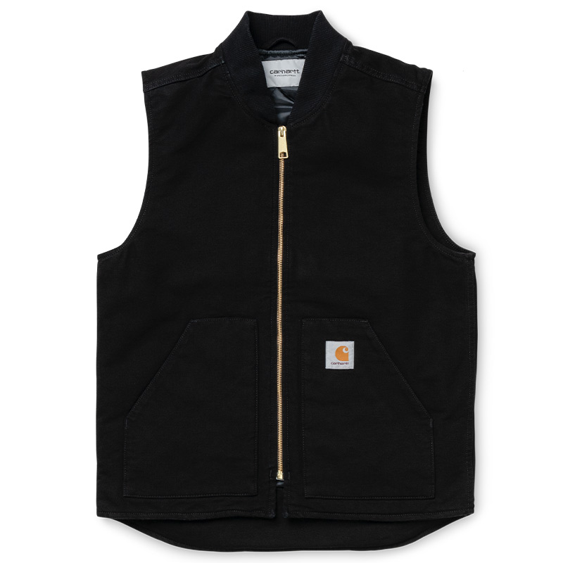 Carhartt WIP Classic Vest Black Rinsed Carhartt WIP Classic Vest Black Rinsed