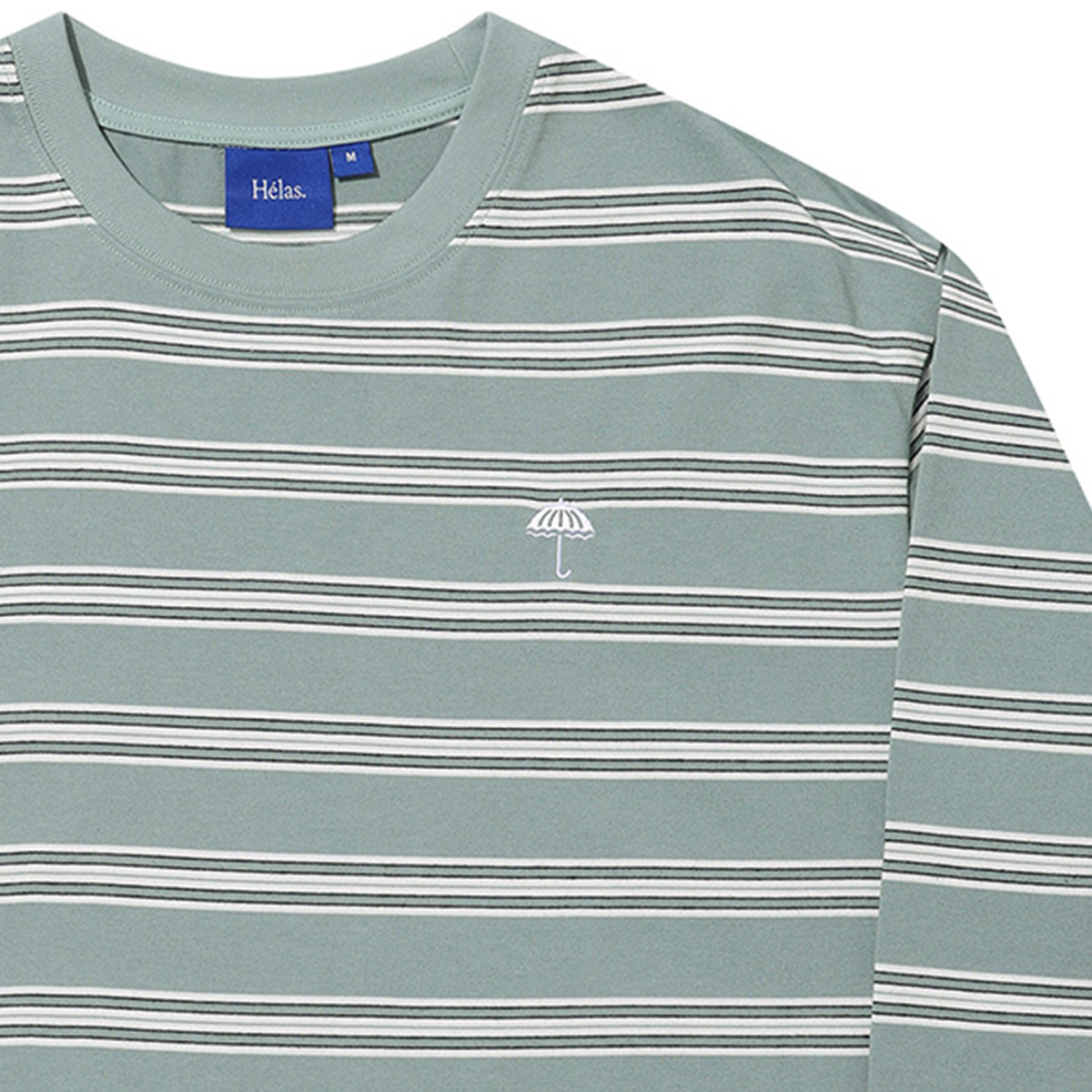 Helas Stries Longsleeve T-Shirt Teal Stripe