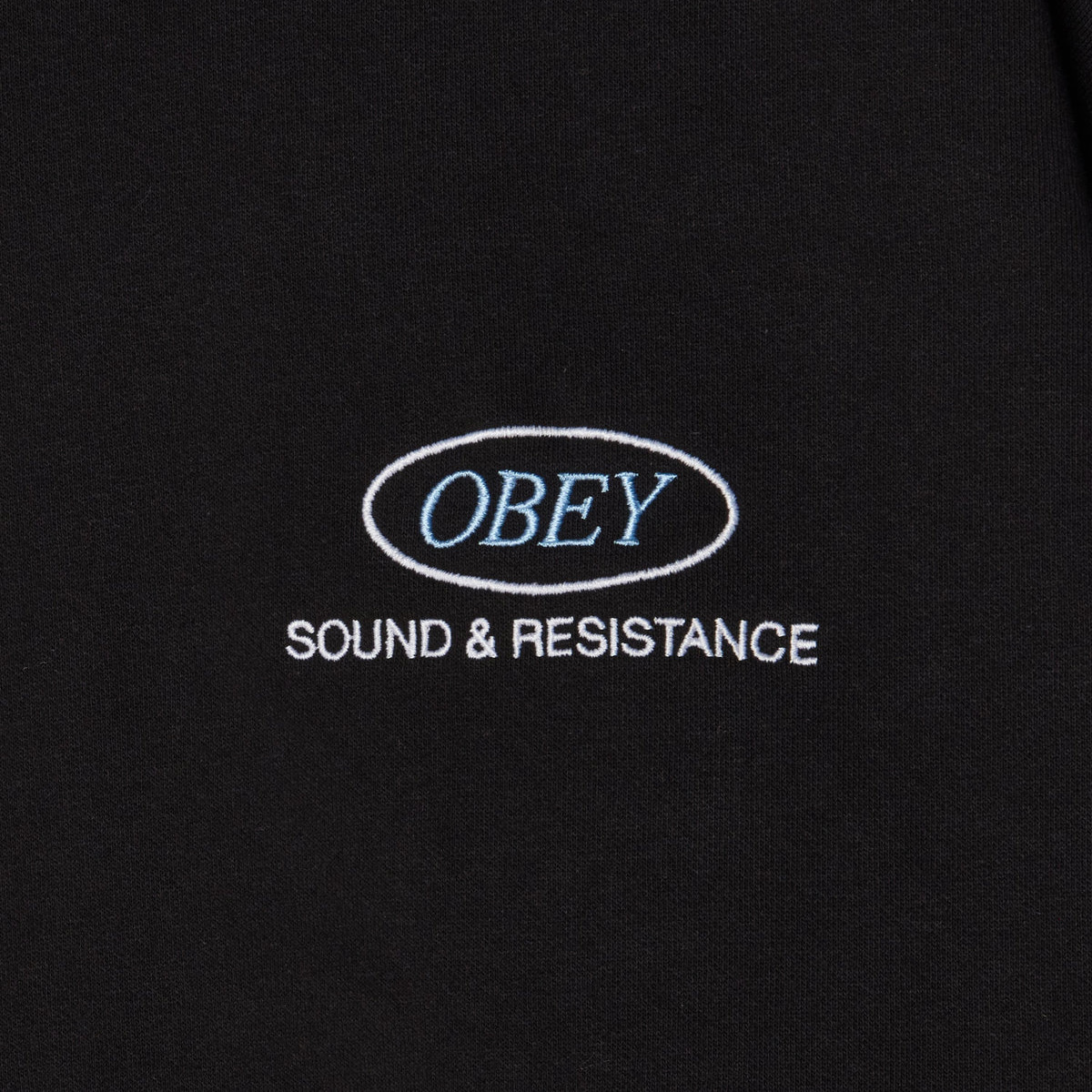 Obey Sound Crewneck Sweater Black