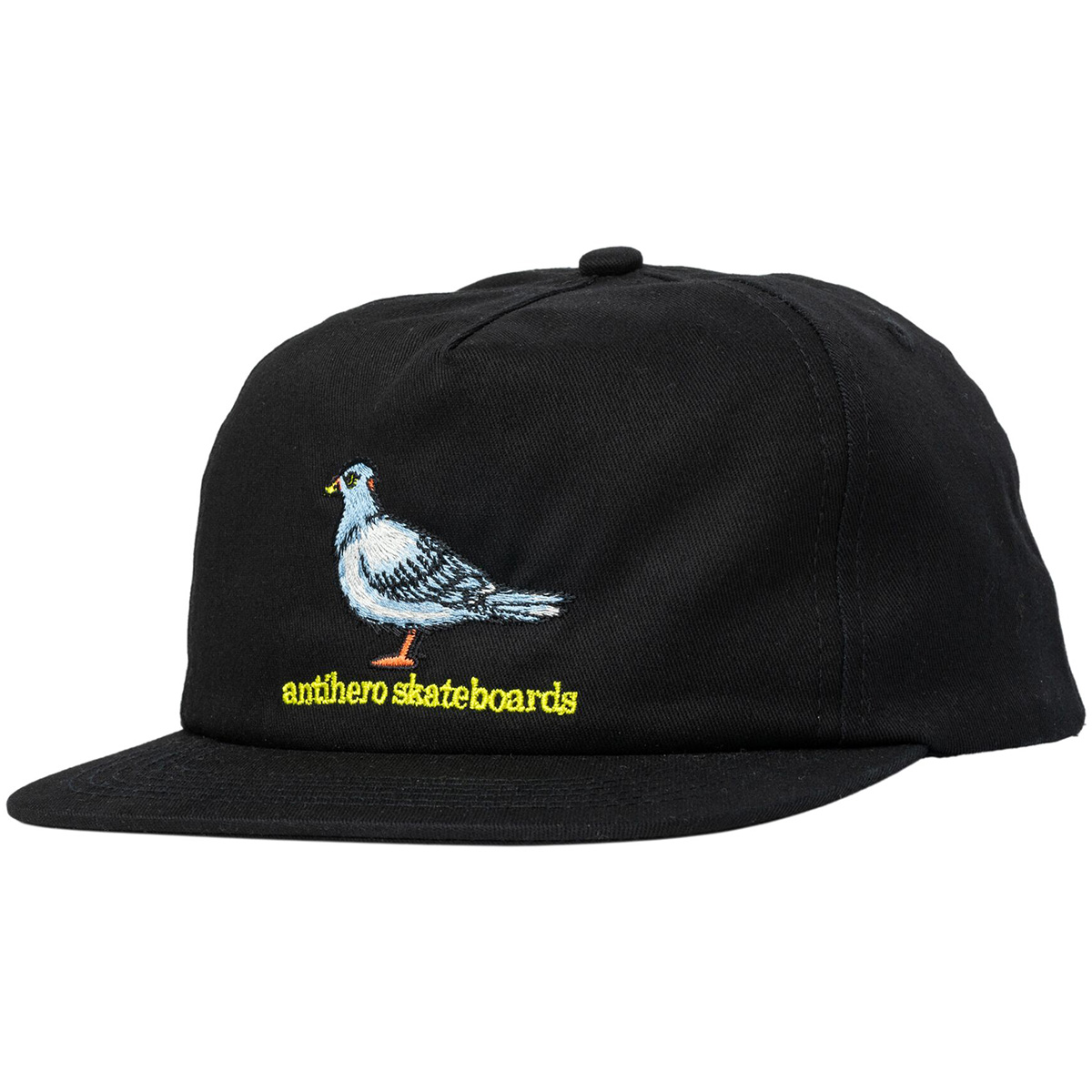 Anti Hero Lil Pigeon Snapback Cap Black/Yellow