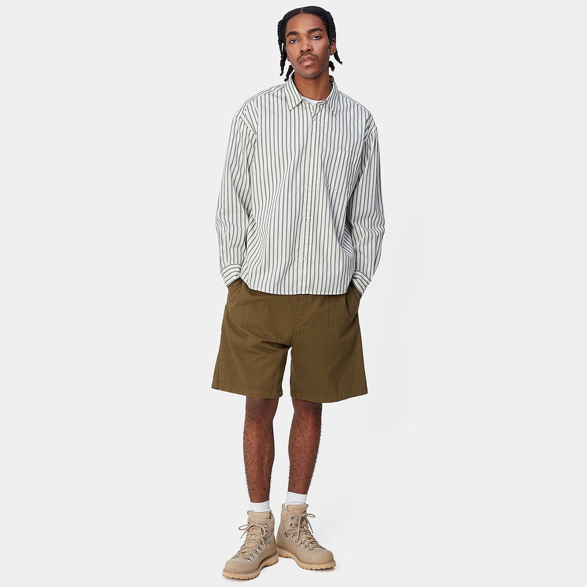 Carhartt WIP Ligety Stripe Longsleeve Shirt Wax/Black