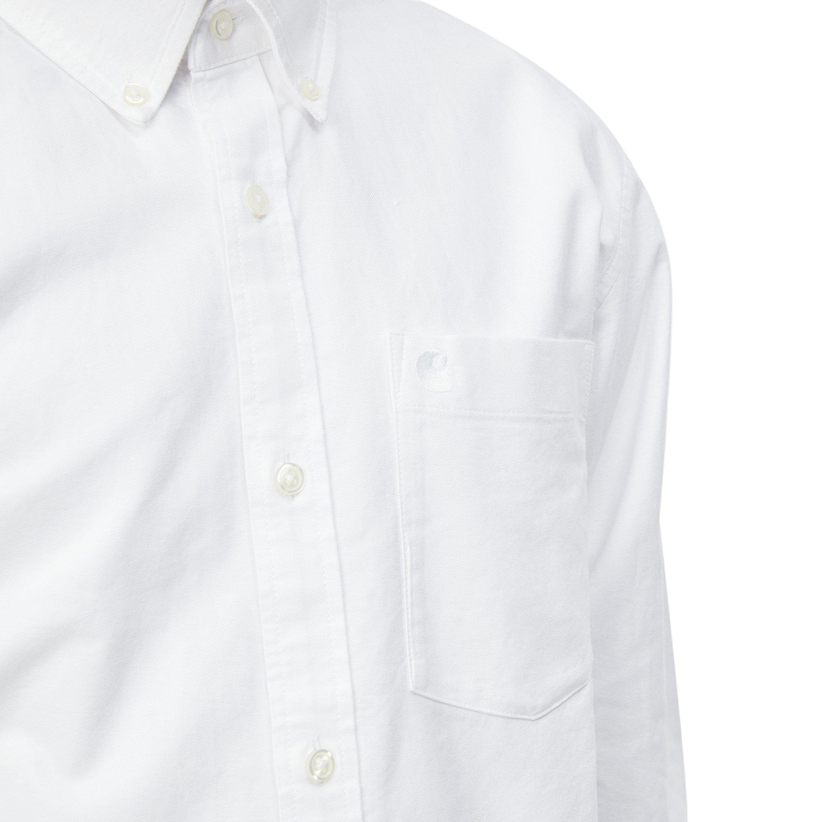 Carhartt WIP C-Logo Longsleeve Shirt White/White