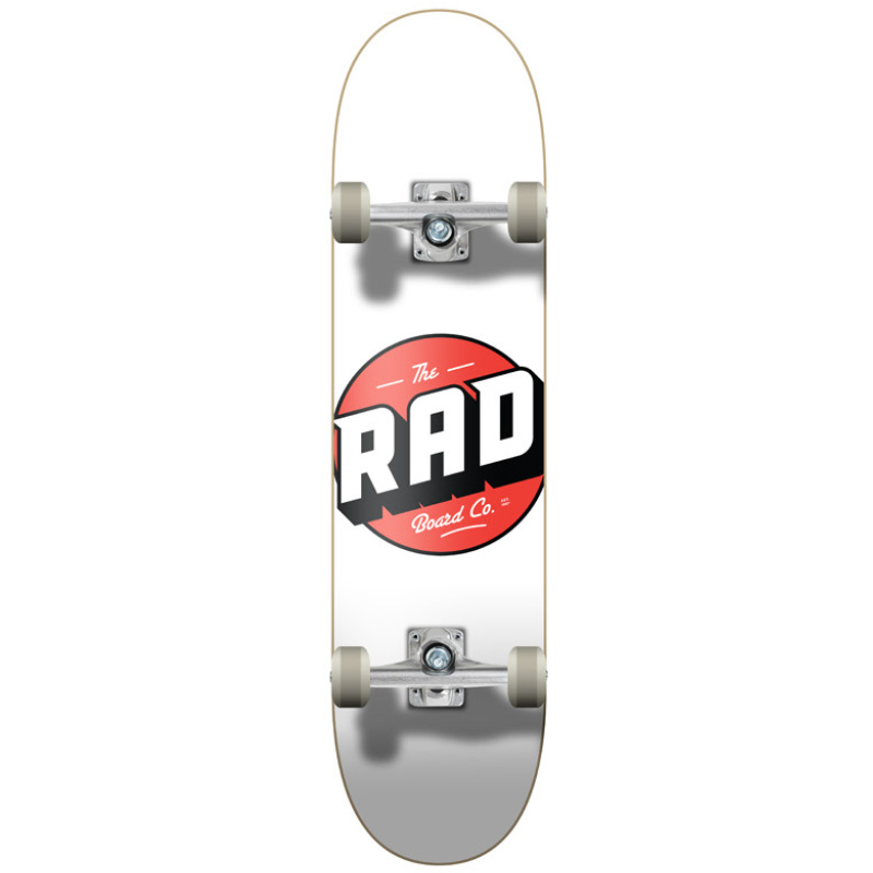 Rad Logo Classic Progressive Complete Skateboard White 8.0