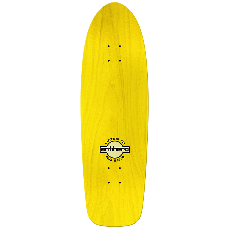 Anti Hero Raney Big Bord Skateboard Deck Yellow 10.125 Anti Hero Raney Big Bord Skateboard Deck Yellow 10.125