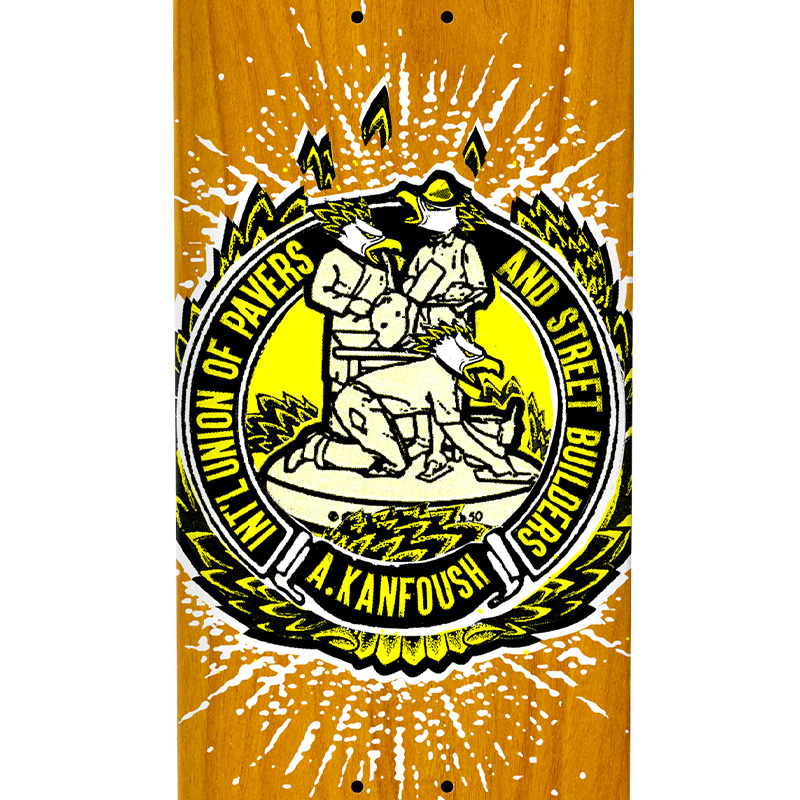 Anti Hero Kanfoush Local 18 Union Skateboard Deck Assorted Veneer 8.38 Anti Hero Kanfoush Local 18 Union Skateboard Deck Assorted Veneer 8.38
