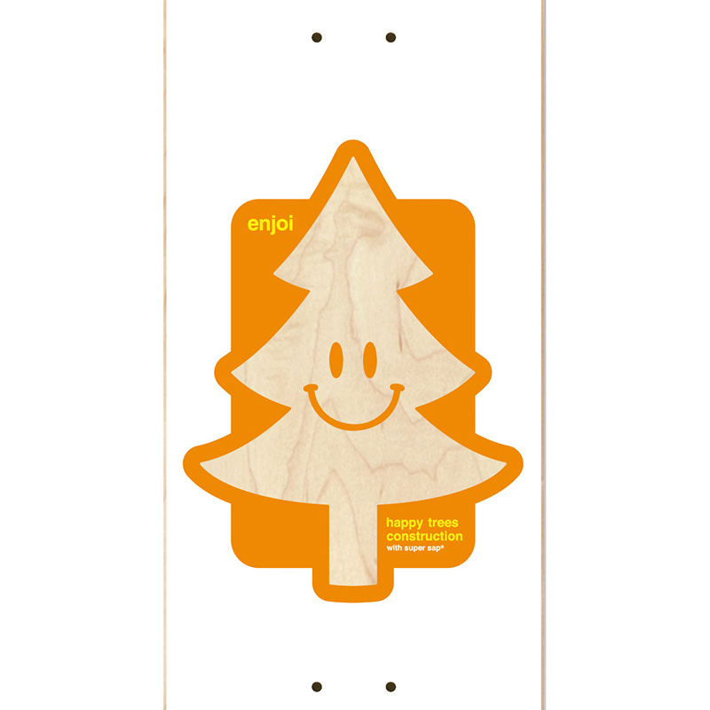 Enjoi Happy Tree Super Sap R7 Skateboard Deck White 8.25 Enjoi Happy Tree Super Sap R7 Skateboard Deck White 8.25