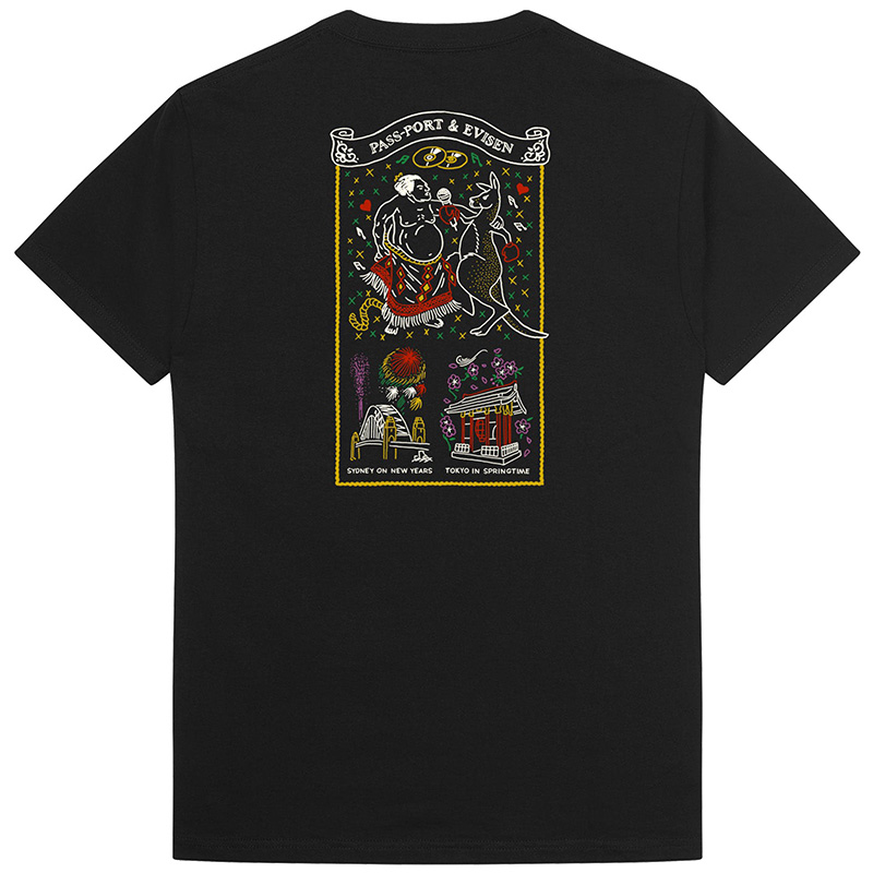 Pass-Port x Evisen Karaoke T-shirt Black Pass-Port x Evisen Karaoke T-shirt Black