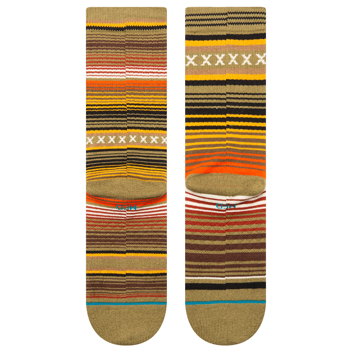 Stance Curren St Crew Socks Chive Stance Curren St Crew Socks Chive
