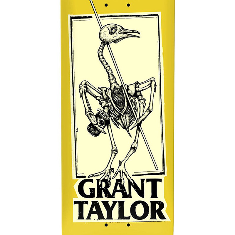 Anti Hero Grant Pigeon Vision Skateboard Deck Yellow 8.25 Anti Hero Grant Pigeon Vision Skateboard Deck Yellow 8.25